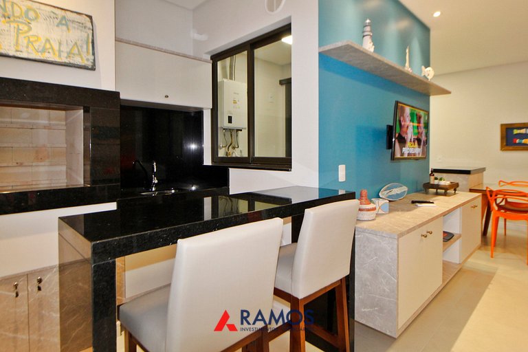 1087 Apto na praia de Bombinhas