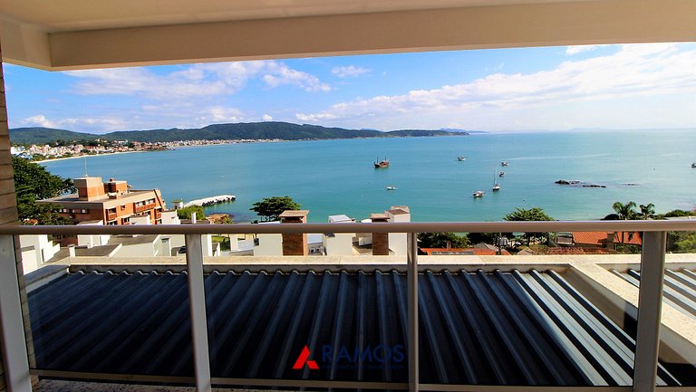 Flat Vista para o Mar e Piscina em Bombinhas 1082