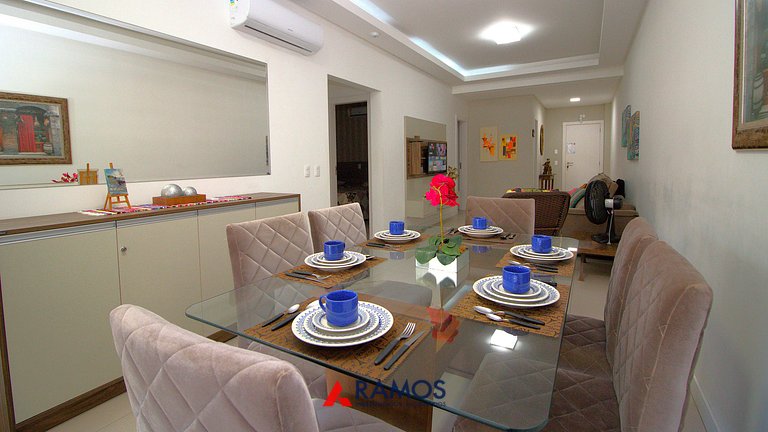1067 - Apartamento para locação em Bombinhas com 03 suítes