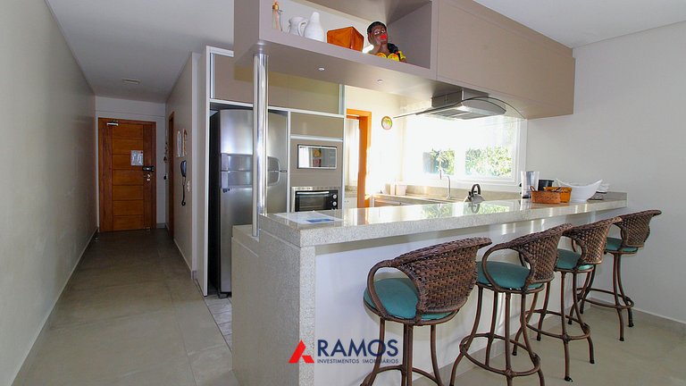 1083 - Apartamento com vista para o mar em Bombinhas