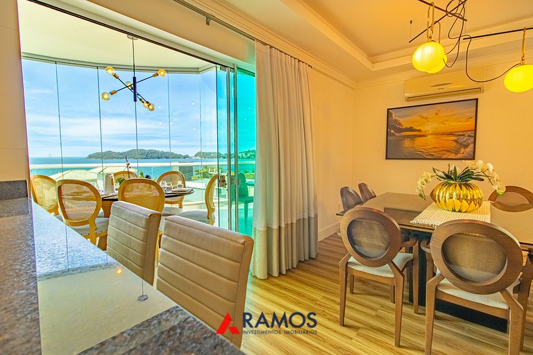 1059 - Lindo Apartamento com Vista Mar na Praia de Bombinhas
