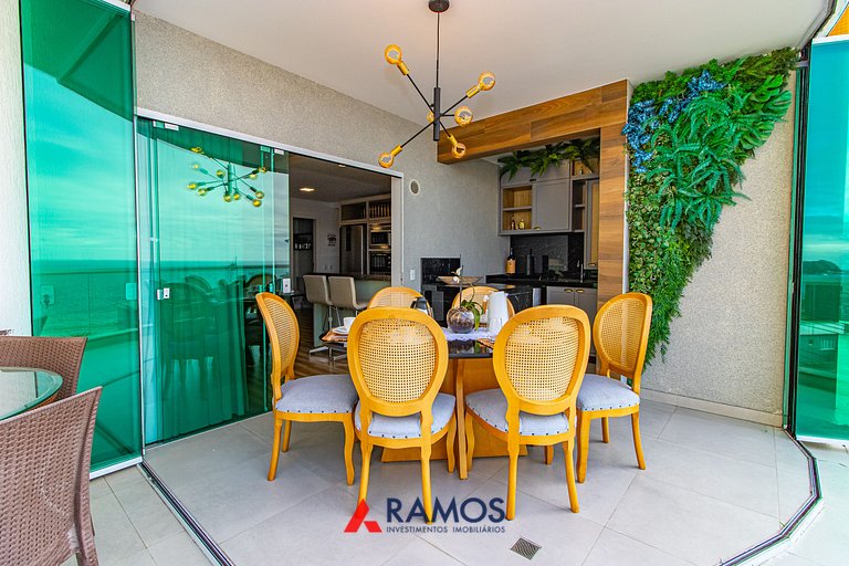 1059 - Lindo Apartamento com Vista Mar na Praia de Bombinhas