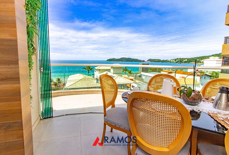 1059 - Lindo Apartamento com Vista Mar na Praia de Bombinhas