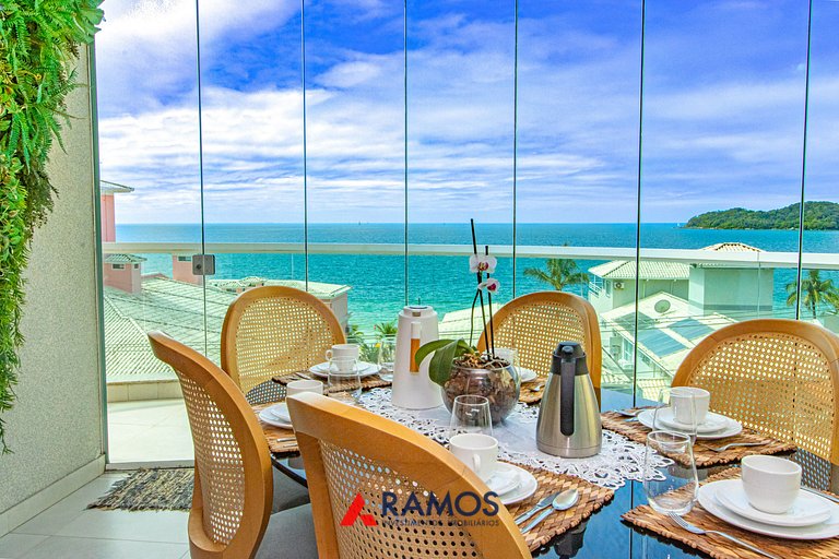 1059 - Lindo Apartamento com Vista Mar na Praia de Bombinhas