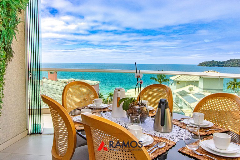 1059 - Lindo Apartamento com Vista Mar na Praia de Bombinhas