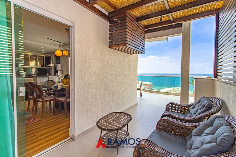1059 - Lindo Apartamento com Vista Mar na Praia de Bombinhas