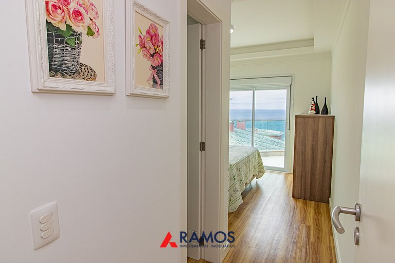 1059 - Lindo Apartamento com Vista Mar na Praia de Bombinhas